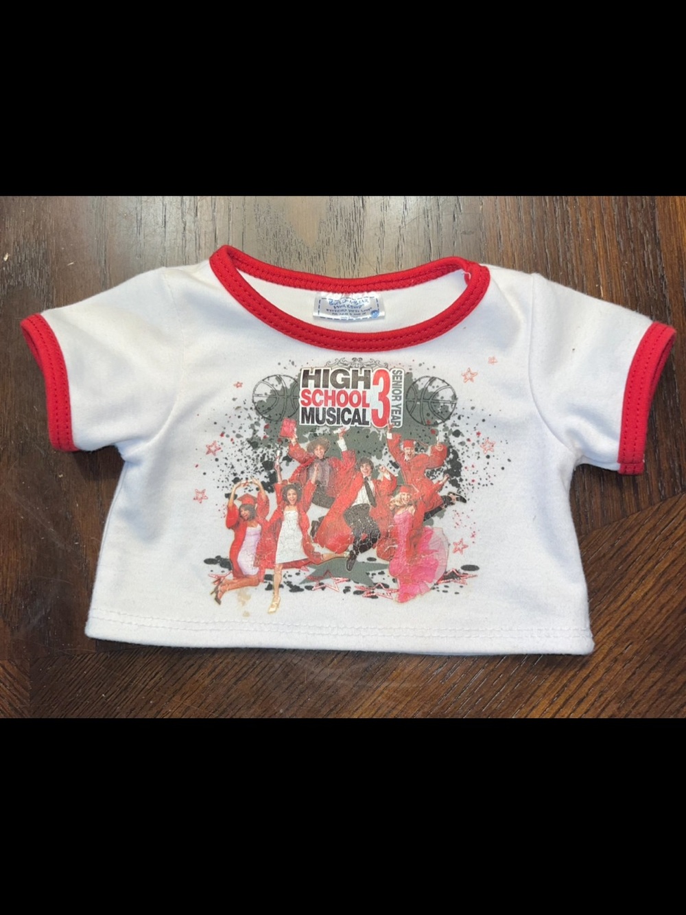 Build A Bear Tshirt HIGH SCHOOL MUSICAL 3 The Senior Year Disney HSM RARE HTF